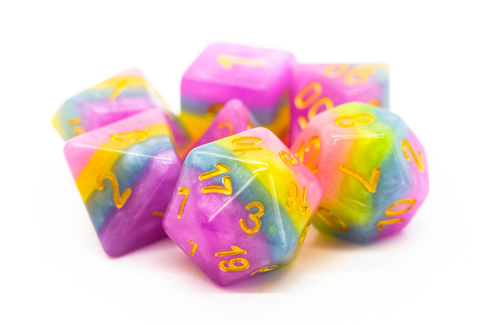 Old School: Gradients - Cotton Candy Dice Set