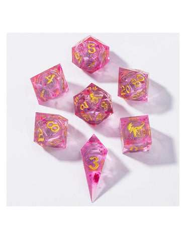 Liquid Core RPG Dice Set: Pink