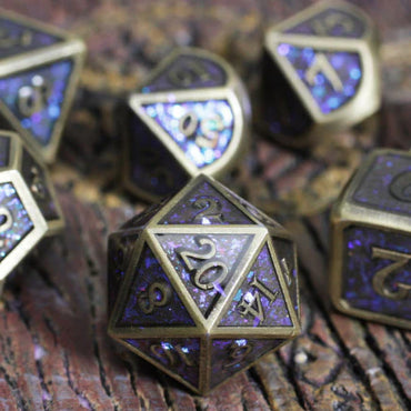 Intrepid Investigator RPG Metal Dice Set