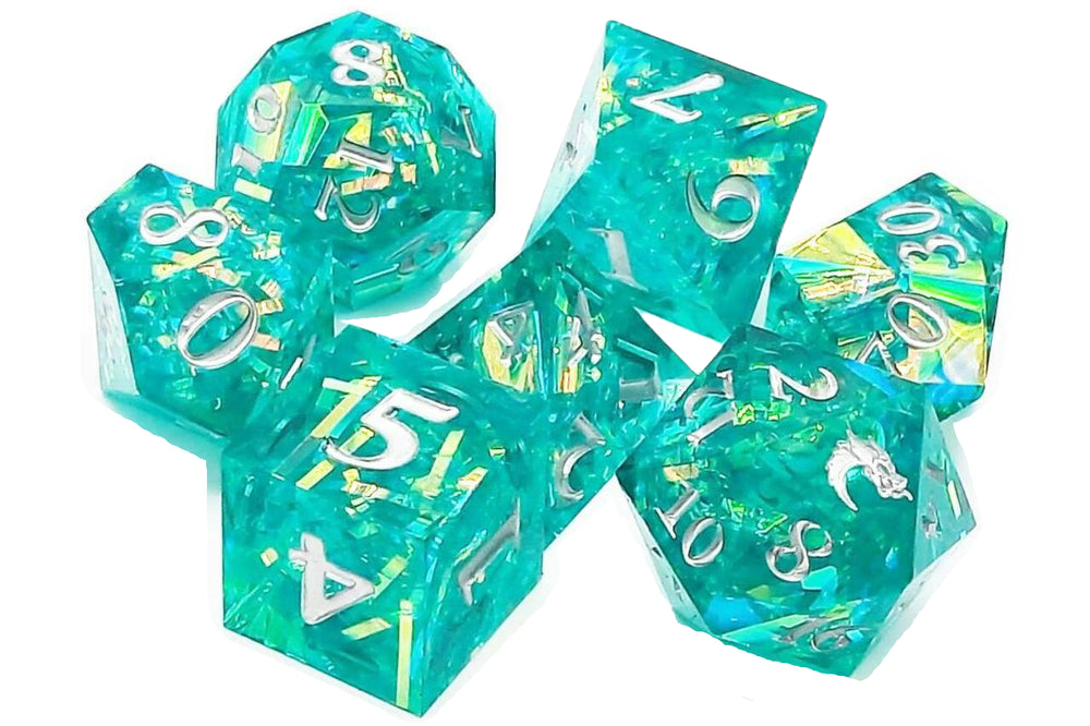 Old School: Sharp Edged - Jade Blast Dice Set