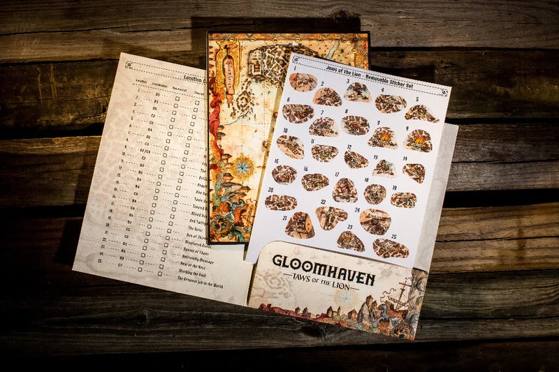 Gloomhaven: Jaws of the Lion - Reusable Sticker Sheet