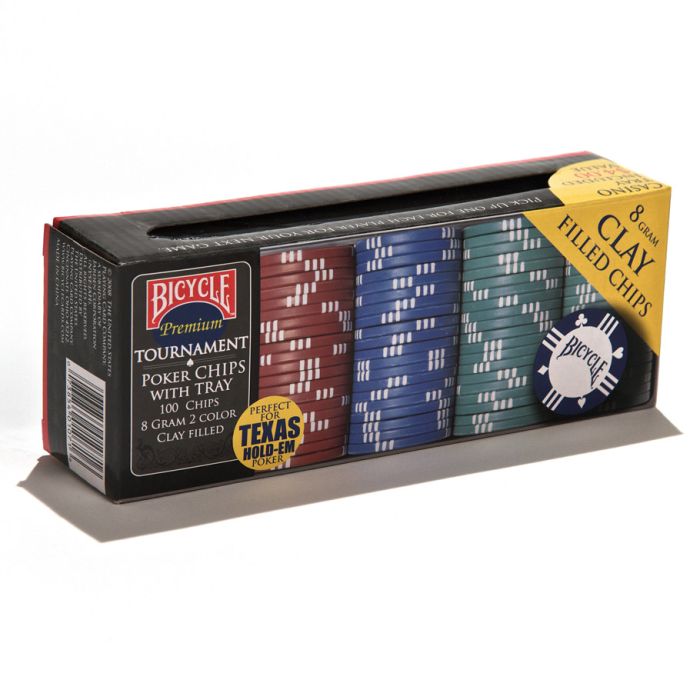 Bicycle Poker Chips with Tray