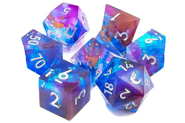 Old School: Sharp Edged - Kingfisher Dice Set