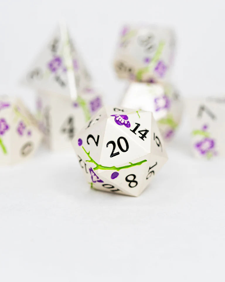 Metal RPG Dice Set: Aura's Awakening