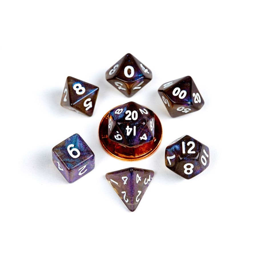 Mini RPG Dice Set: Stardust Galaxy
