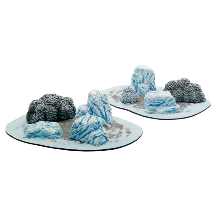 Snowy Ice Fields Scenery Set