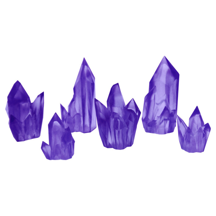 Amethyst Crystals Scenery Set