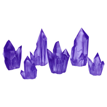 Amethyst Crystals Scenery Set