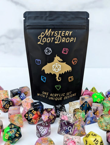 Mystery Acrylic Dice Set: Mystery Loot Drop!