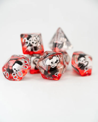 Acrylic Inclusion RPG Dice Set: Ol' Scratch