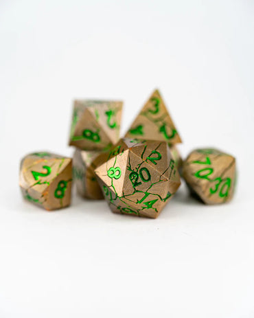 Metal RPG Dice Set: Chronoton Particles