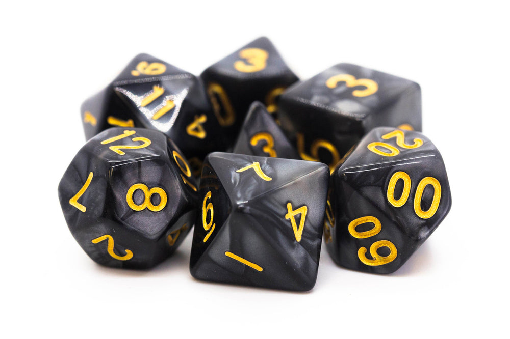 RPG Dice Set: Black/Gold
