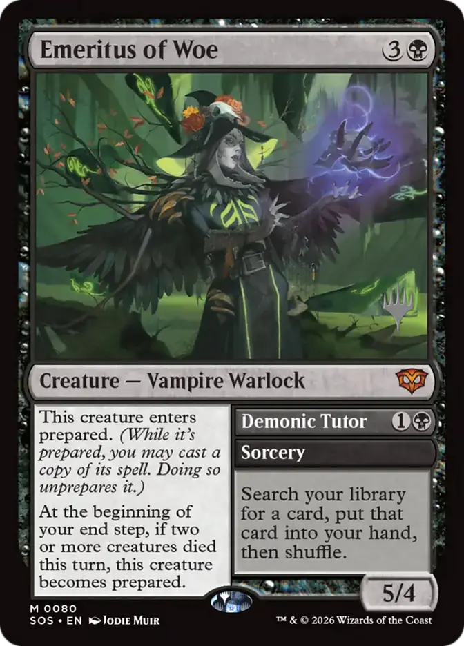 Emeritus of Woe (Promo Pack) [Secrets of Strixhaven]