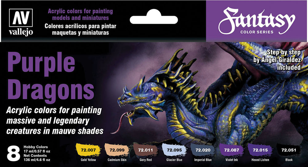 Fantasy Color: Purple Dragons