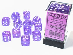 16mm D6 Brick: Borealis - Purple/White (12)