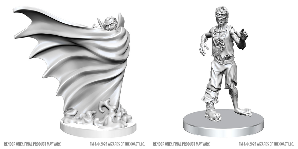 D&D Mini (W28): Classic Vampire & Classic Zombie