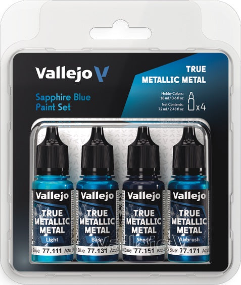 True Metallic Paint Set: Sapphire Blue