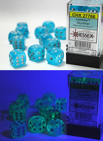 16mm D6 Brick: Luminary - Sky/Silver