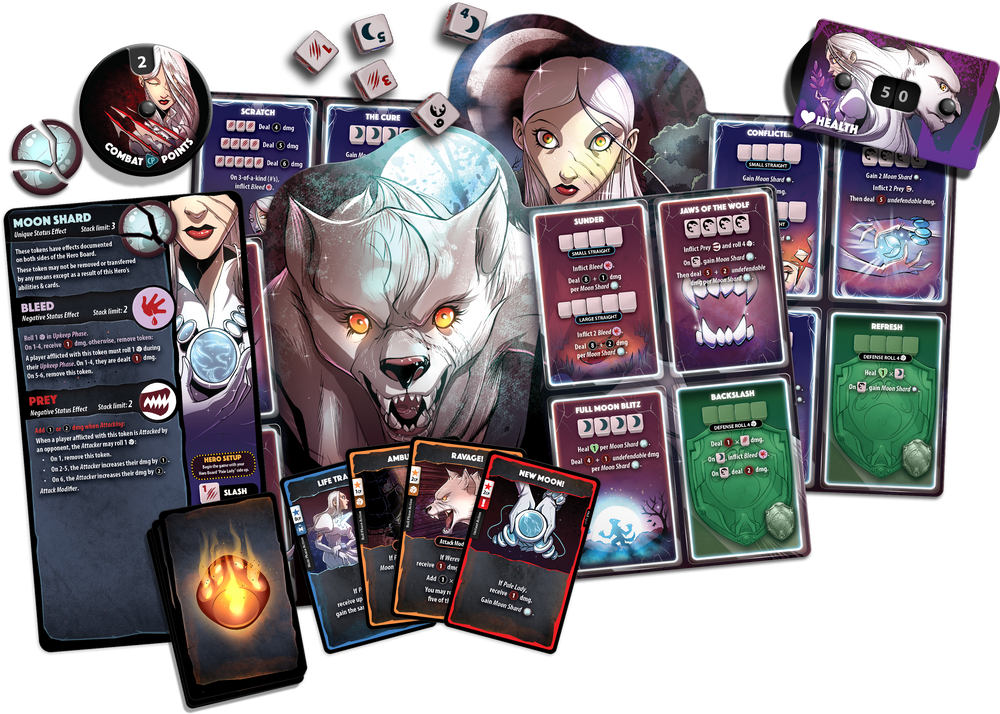 Dice Throne: Hero Pack - The Pale Lady
