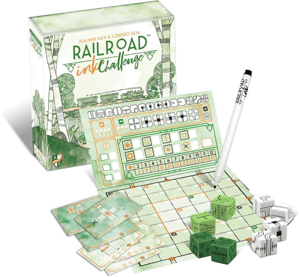 Railroad Ink Challenge: Lush Green Edition