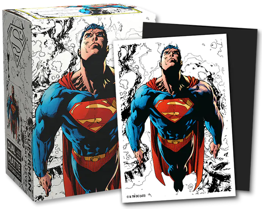 Dragon Shield Brushed Art Sleeves: Superman Core Full Color