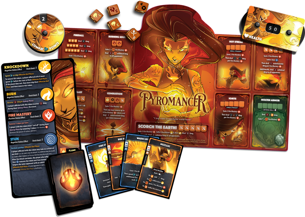 Dice Throne: Hero Pack - Pyromancer