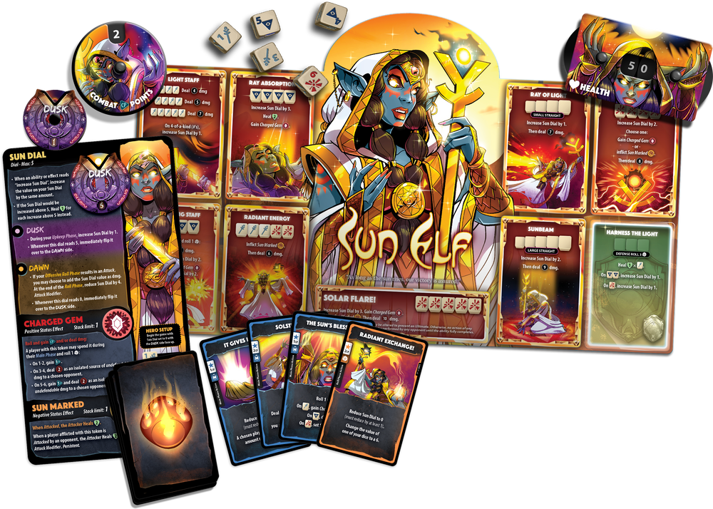 Dice Throne: Hero Pack - Sun Elf