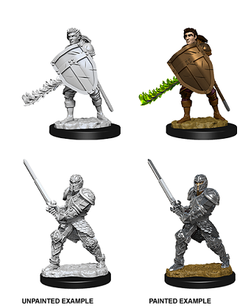 D&D Mini (W08) Male Human Fighter