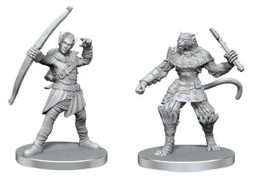 Pathfinder Mini (W26): Elf Hunter & Catfolk Bandit