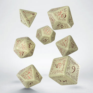 Jumbo Dice Set: Elvish Shimmering - Beige & Copper