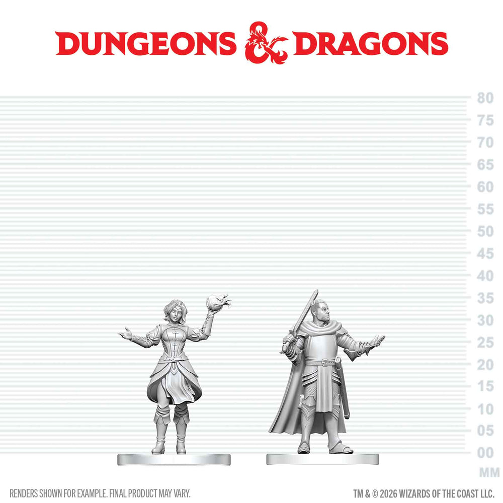 D&D Mini (W29): Knight & Mage Apprentice