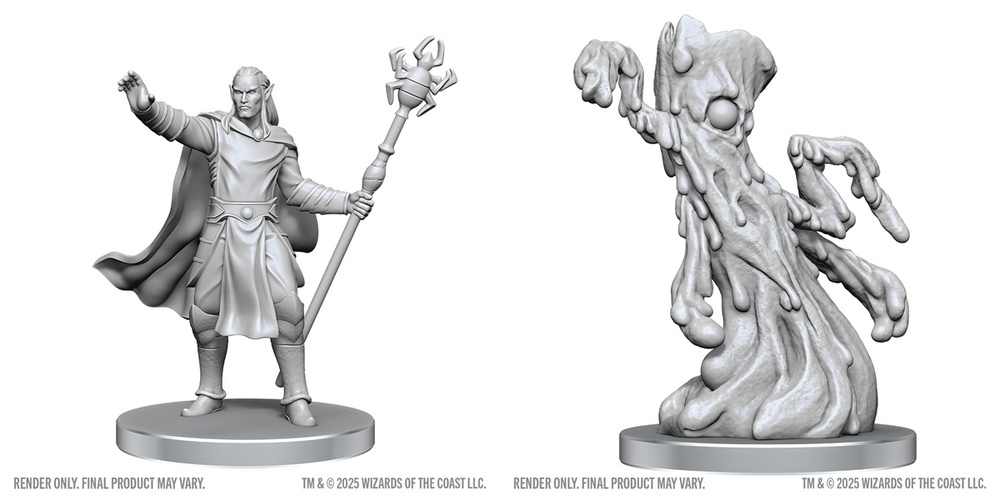 D&D Mini (W28): Drow Mage & Yochlol