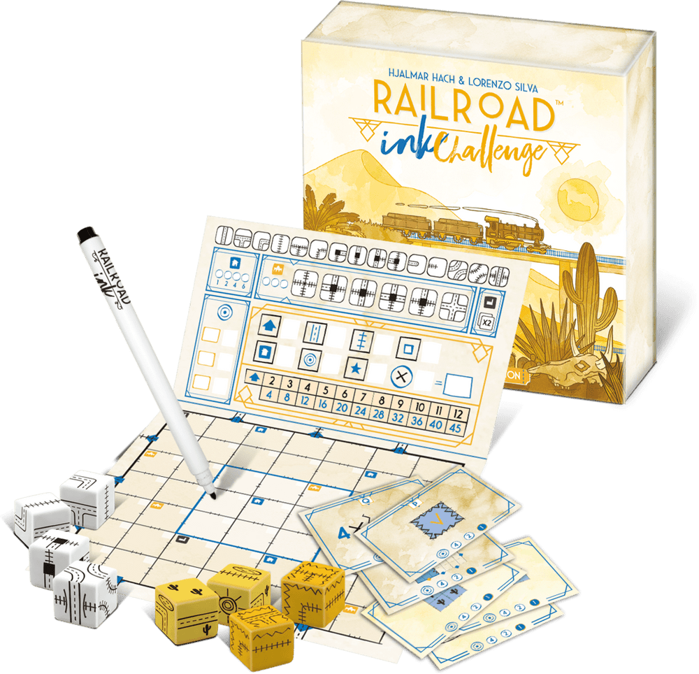 Railroad Ink Challenge: Shining Yellow Edition
