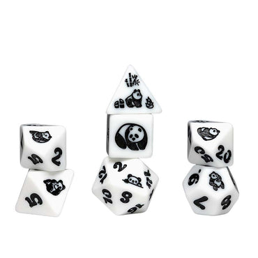 RPG Dice Set: Moon Panda