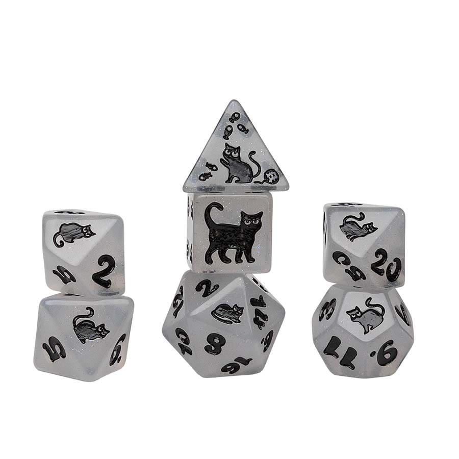 RPG Dice Set: Shimmerpaw