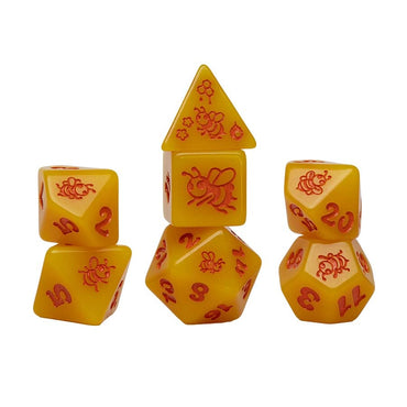 RPG Dice Set: Golden Buzz