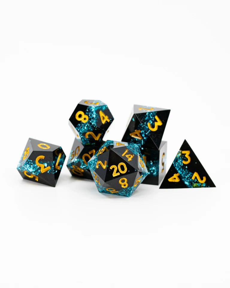 Sharp Edge RPG Dice Set: Dark as Erebus