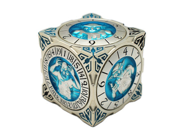 7-in-1 Dice Spinner: Dice Goblin - Silver & Teal