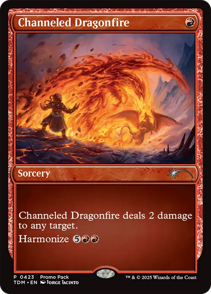 Channeled Dragonfire [Tarkir: Dragonstorm Promos]