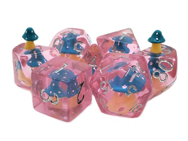 RPG Dice Set: Infused - Teal Mushroom