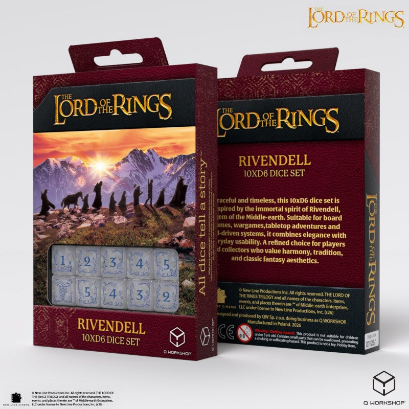 The Lord Of The Rings: Rivendell 10XD6 Dice Set