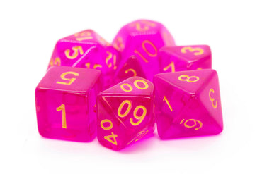 RPG Dice Set: Translucent Magenta