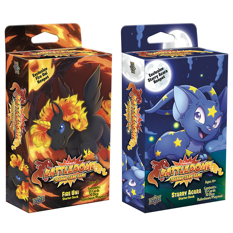 Neopets Battledome TCG: Fire & Starry Starter Deck Bundle