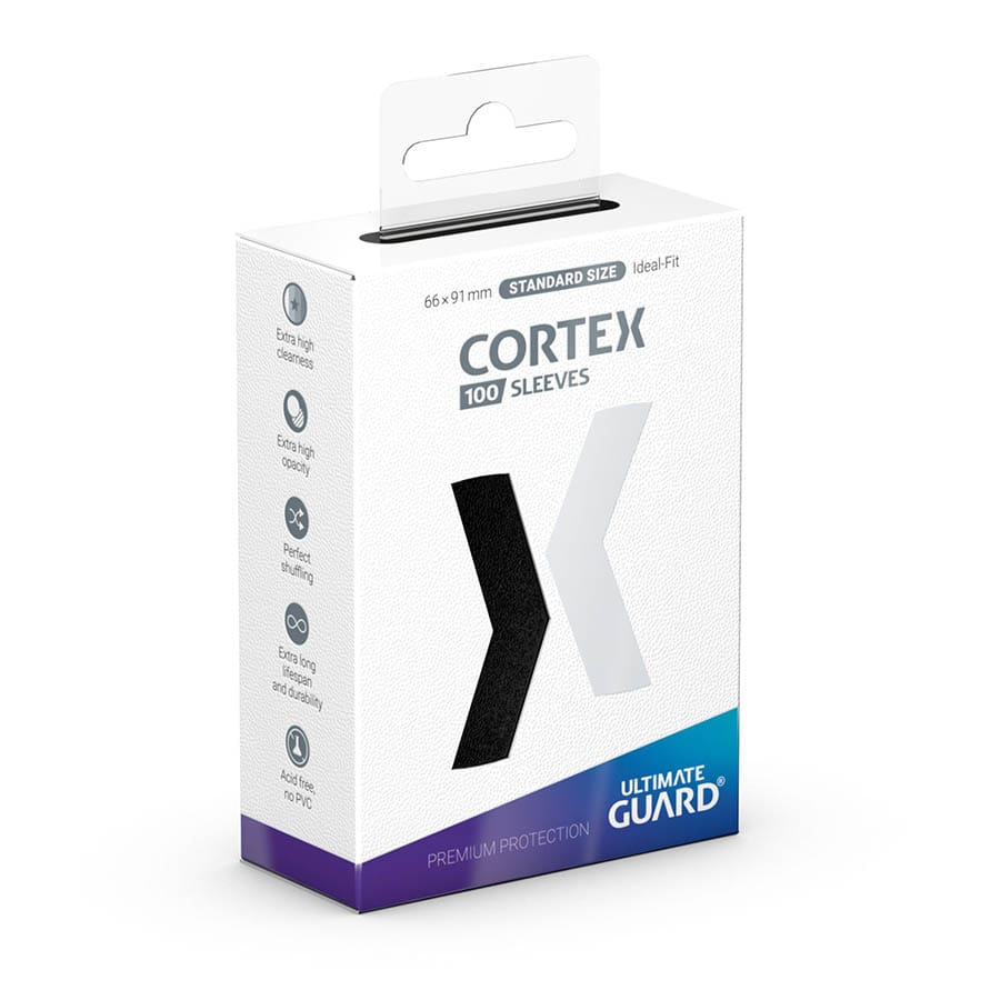 Cortex: Standard Matte Sleeves - Black (100ct)
