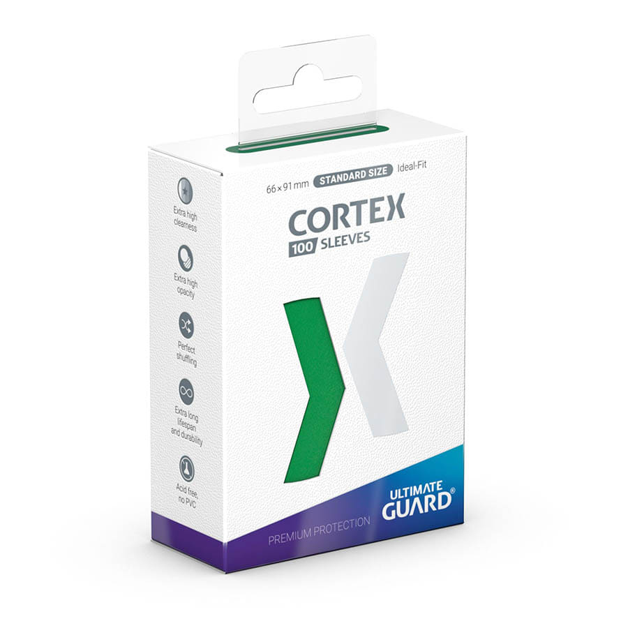 Cortex Sleeves: Standard Size Matte - Green (100)