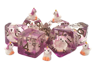 RPG Dice Set: Animal Kingdom - Pink Unicorn