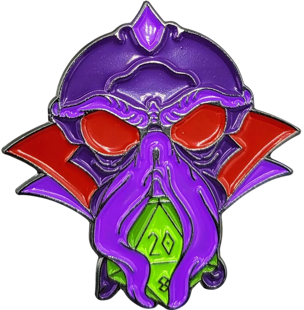 Enamel Pin: Mind Flayer D20
