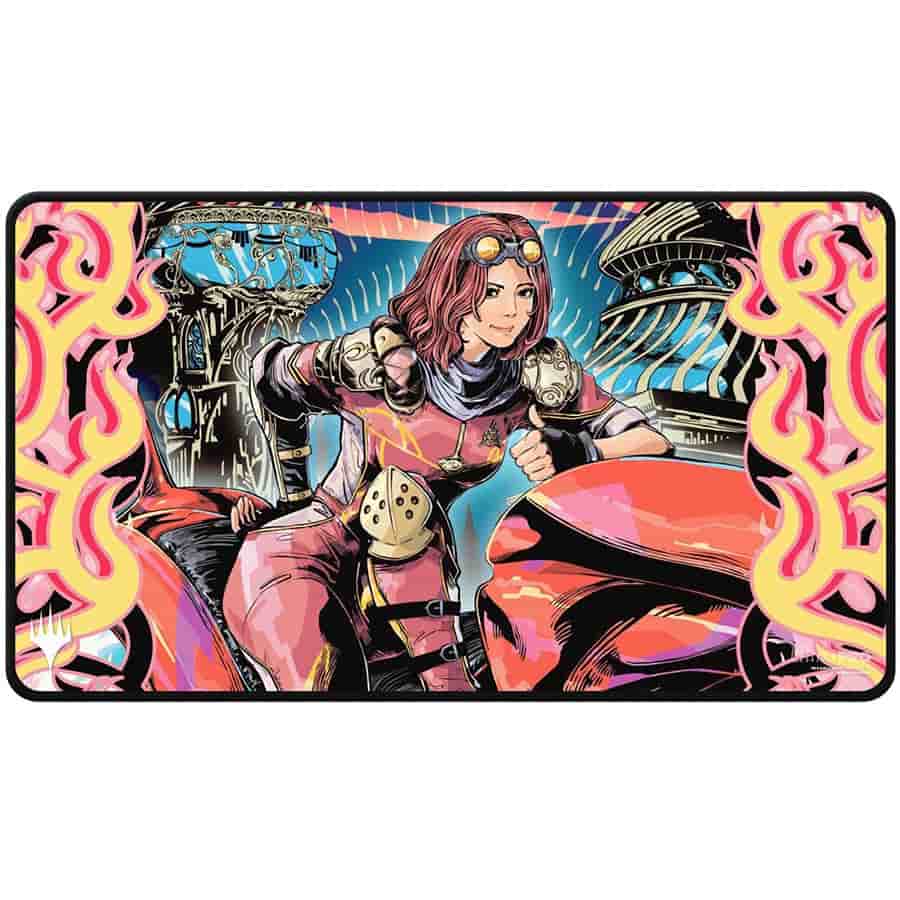 Aetherdrift Playmat: Chandra, Spark Hunter