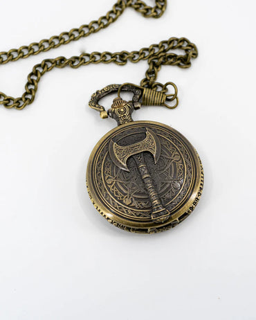 Brass Pocketwatch with Mini Dice Set: Bloodaxe