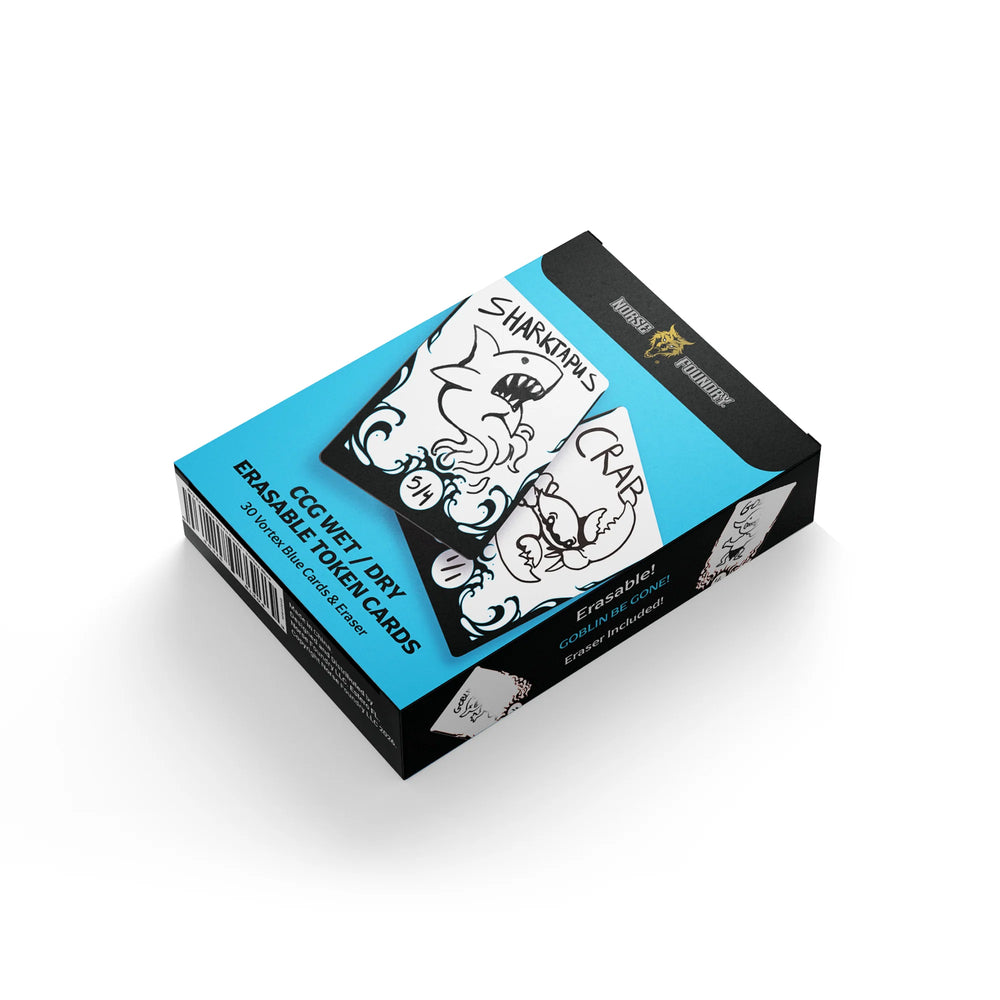Wet/Dry Erasable Tokens: Vortex Blue